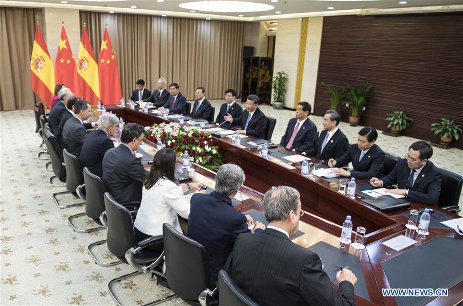 KAZAKHSTAN-CHINA-XI JINPING-SPANISH KING-MEETING