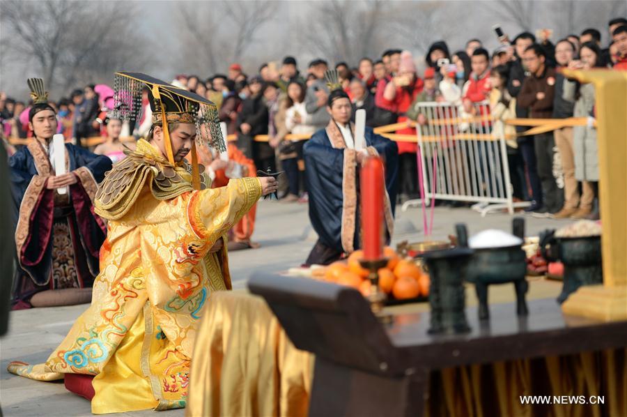 CHINA-XI'AN-WINTER SOLSTICE-WORSHIP CEREMONY (CN)