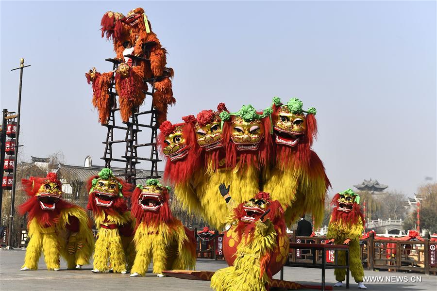 CHINA-SHANDONG-LION DANCE (CN)