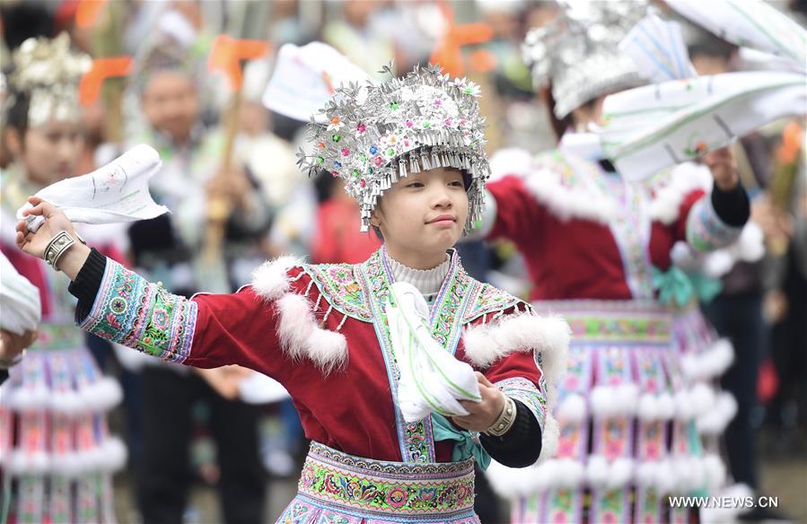 CHINA-RONGSHUI-MIAO ETHNIC GROUP-NEW YEAR (CN)