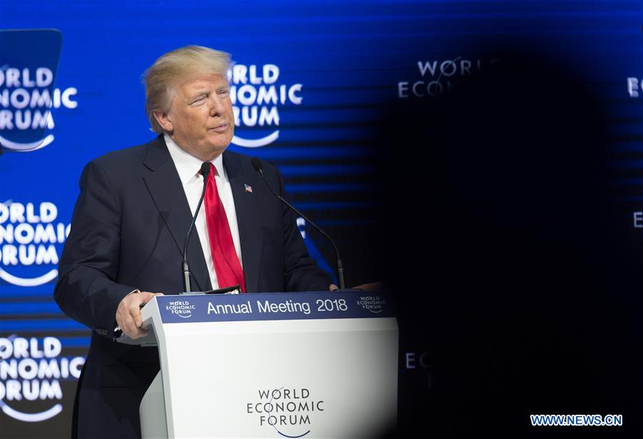 SWITZERLAND-DAVOS-WEF ANNUAL MEETING-US-TRUMP