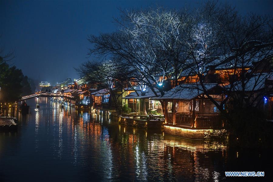 CHINA-ZHEJIANG-WUZHEN-SNOW (CN)