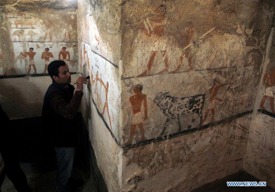 EGYPT-CAIRO-ARCHEOLOGY-TOMB