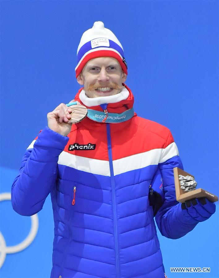 (SP)OLY-SOUTH KOREA-PYEONGCHANG-SKI JUMPING-MEN'S NORMAL HILL INDIVIDUAL-MEDAL CEREMONY