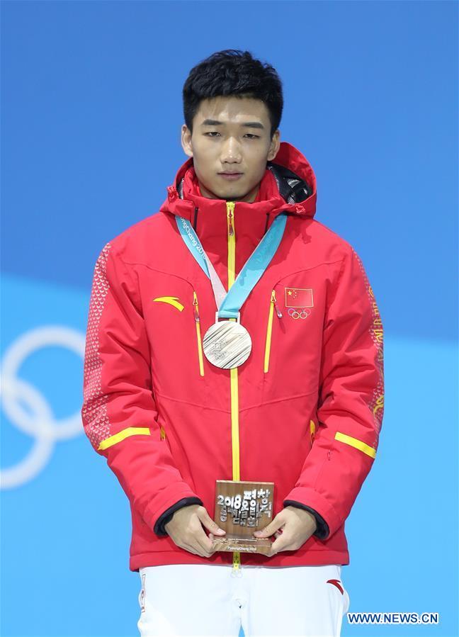 (SP)OLY-SOUTH KOREA-PYEONGCHANG-SPEED SKATING-MEN'S 500M-MEDAL CEREMONY