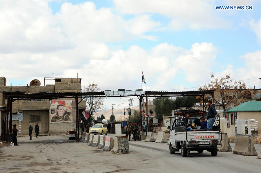 SYRIA-DAMASCUS-COUNTRYSIDE-HUMANITARIAN-CROSSING