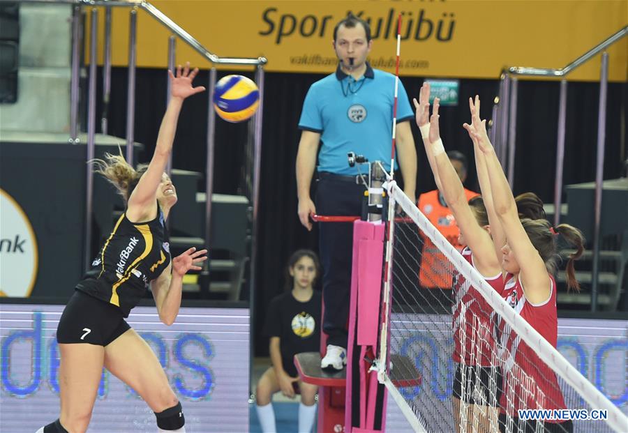 (SP)TURKEY-ISTANBUL-VOLLEYBALL-TURKISH WOMEN LEAGUE-PLAYOFFS-QUARTER FINAL-VAKIFBANK VS BESIKTAS 