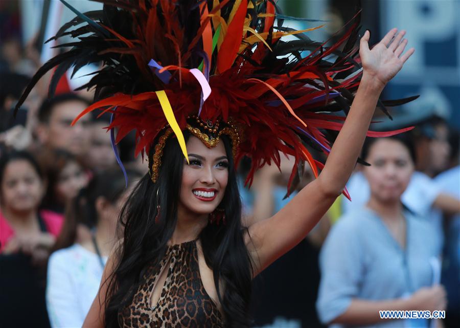 PHILIPPINES-QUEZON CITY-BINIBINING PILIPINAS 2018-PARADE OF BEAUTIES