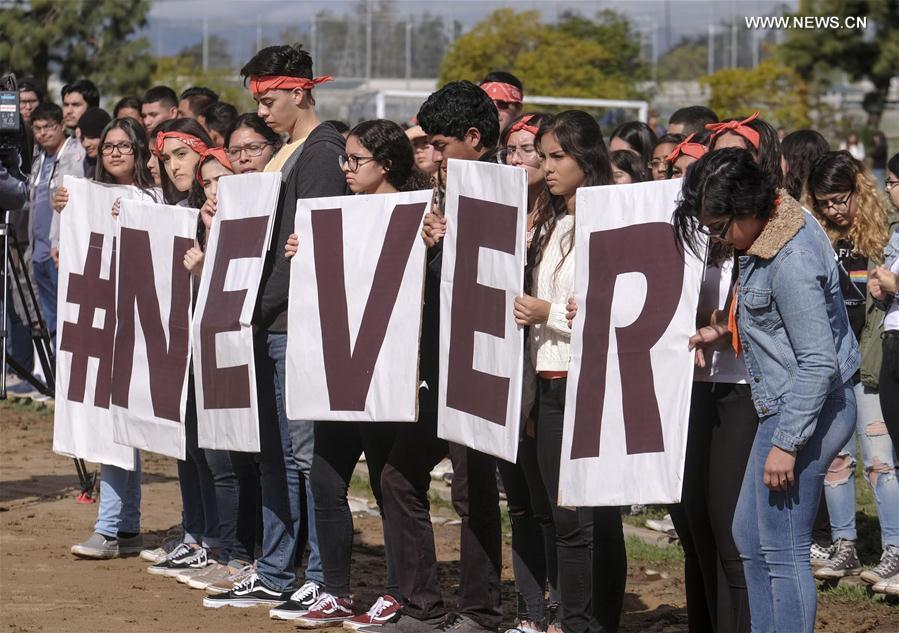 U.S.-LOS ANGELES-STUDENTS-NATIONAL SCHOOL WALKOUT-GUN VIOLENCE