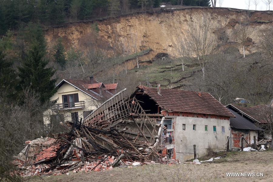 CROATIA-HRVATSKA KOSTAJNICA-FLOOD-LANDSLIDE