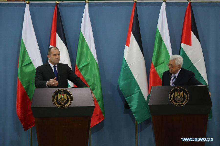 MIDEAST-RAMALLAH-BULGARIAN-PRESS CONFERENCE