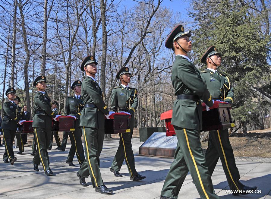 CHINA-SHENYANG-CPV SOLDIERS-BURIAL CEREMONY (CN)