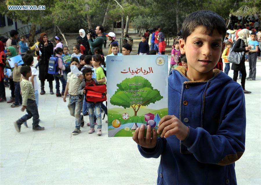 SYRIA-DAMASCUS-DISPLACED KIDS-EDUCATION