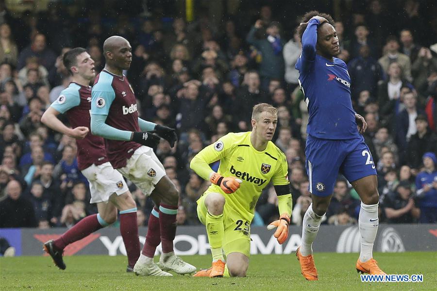 (SP)BRITAIN-LONDON-FOOTBALL-PREMIER LEAGUE-CHELSEA VS WEST HAM UNITED