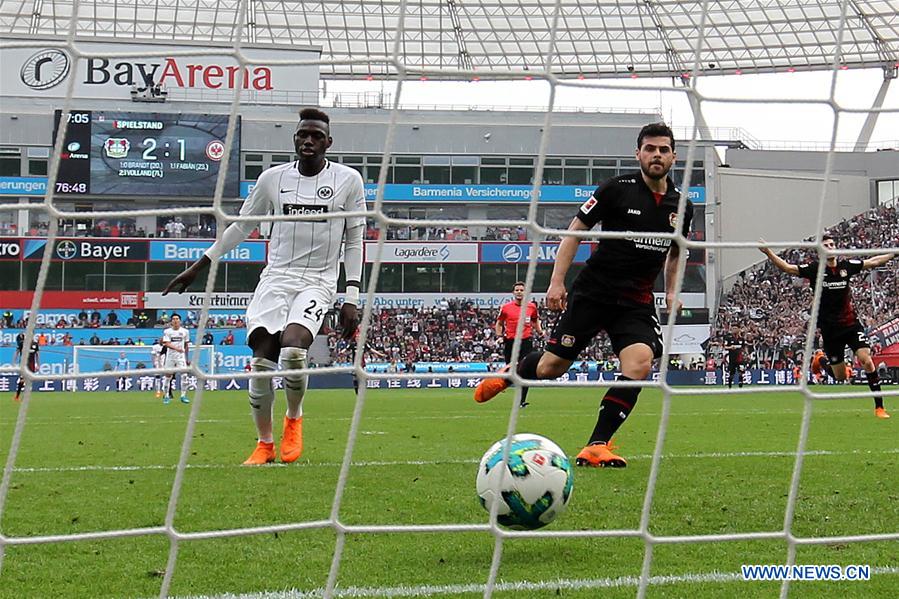 (SP)GERMANY-LEVERKUSEN-SOCCER-BUNDESLIGA-LEVERKUSEN VS FRANKFURT