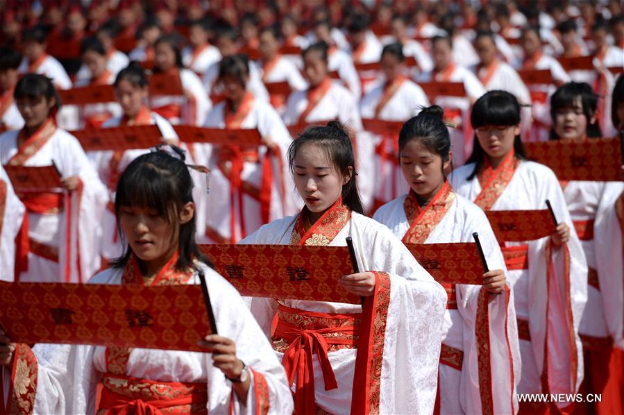 CHINA-SHAANXI-COMING-OF-AGE CEREMONY (CN)