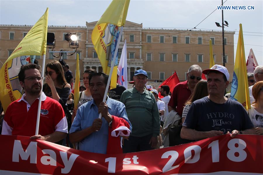 GREECE-ATHENS-INT'L WORKERS' DAY-RALLY