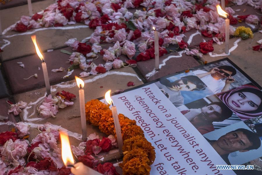 INDIA-KOLKATA-PHOTOJOURNALIST-VIGIL CEREMONY