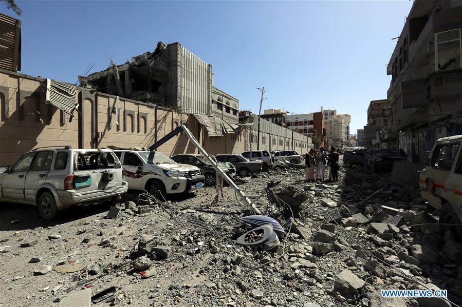 YEMEN-SANAA-AIRSTRIKE-PRESIDENTIAL OFFICE