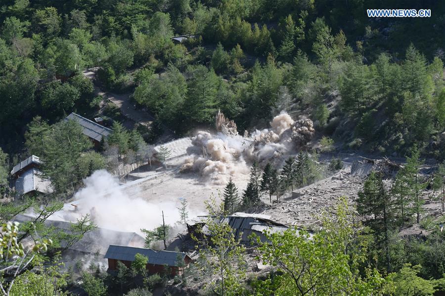 DPRK-PUNGGYE-RI-NUCLEAR TEST SITE-DEMOLITION