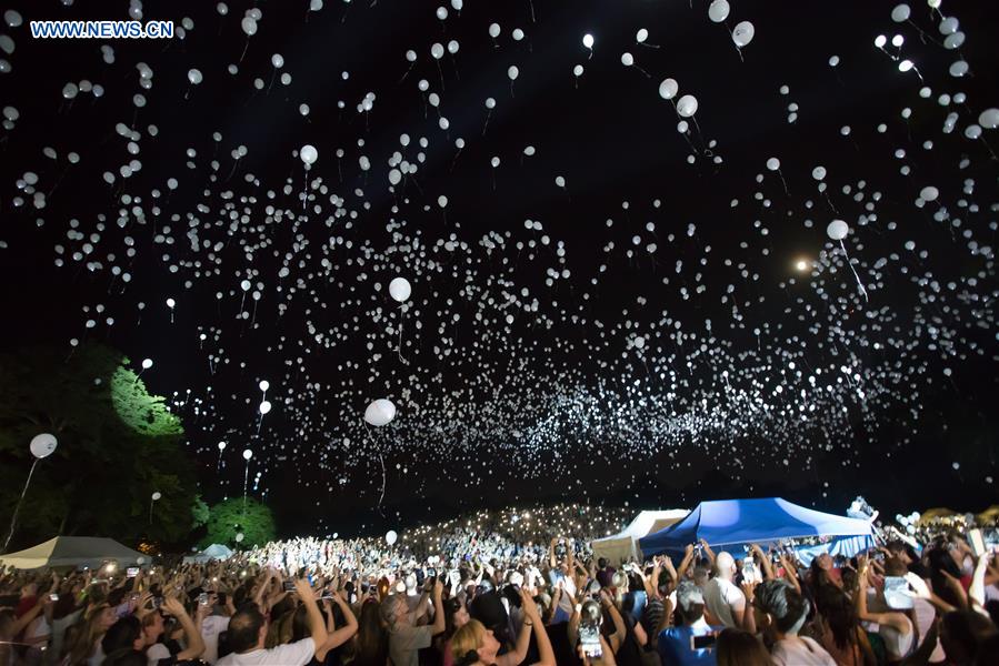 HUNGARY-BUDAPEST-MISSING CHILDREN'S DAY-BALLOONS