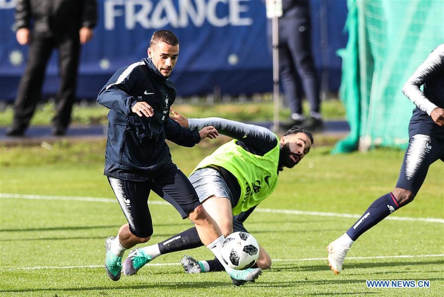 (SP)RUSSIA-MOSCOW-SOCCER-WORLD CUP-FRANCE-TRAINING