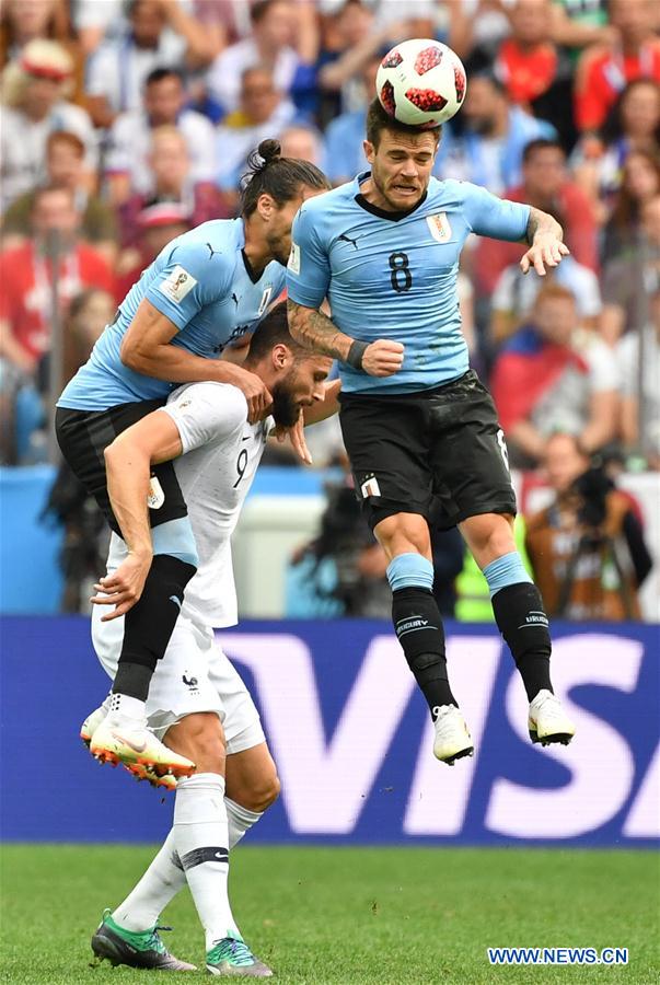 (SP)RUSSIA-NIZHNY NOVGOROD-2018 WORLD CUP-QUARTERFINAL-URUGUAY VS FRANCE