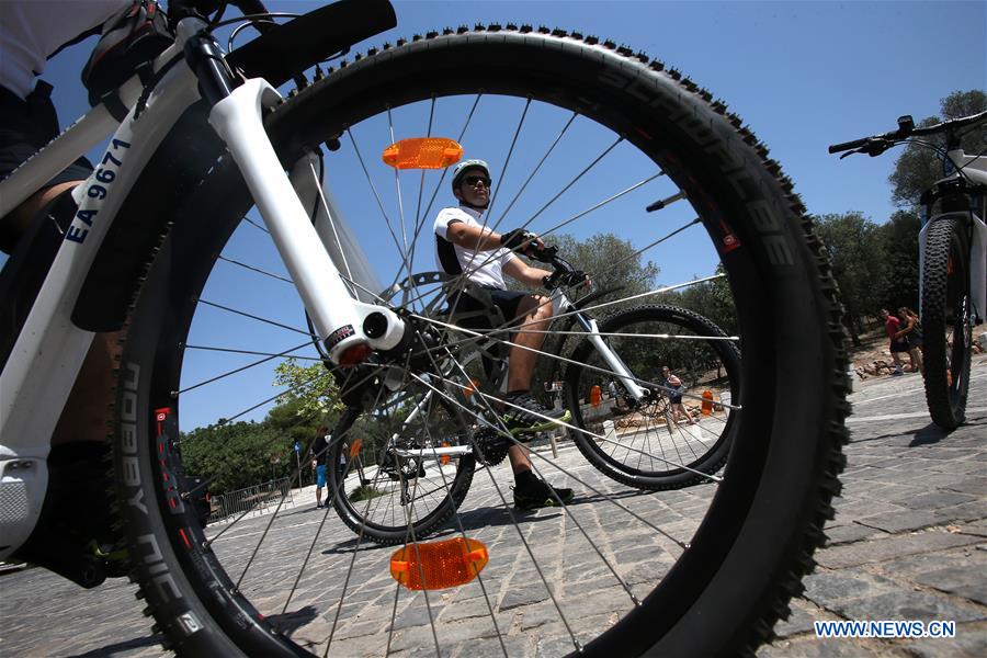 GREECE-ATHENS-BICYCLE POLICE-TOURISM