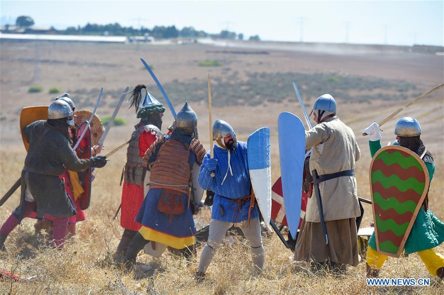 ISRAEL-GALILEE-BATTLE OF THE HORNS OF HATTIN-RE-ENACTMENT