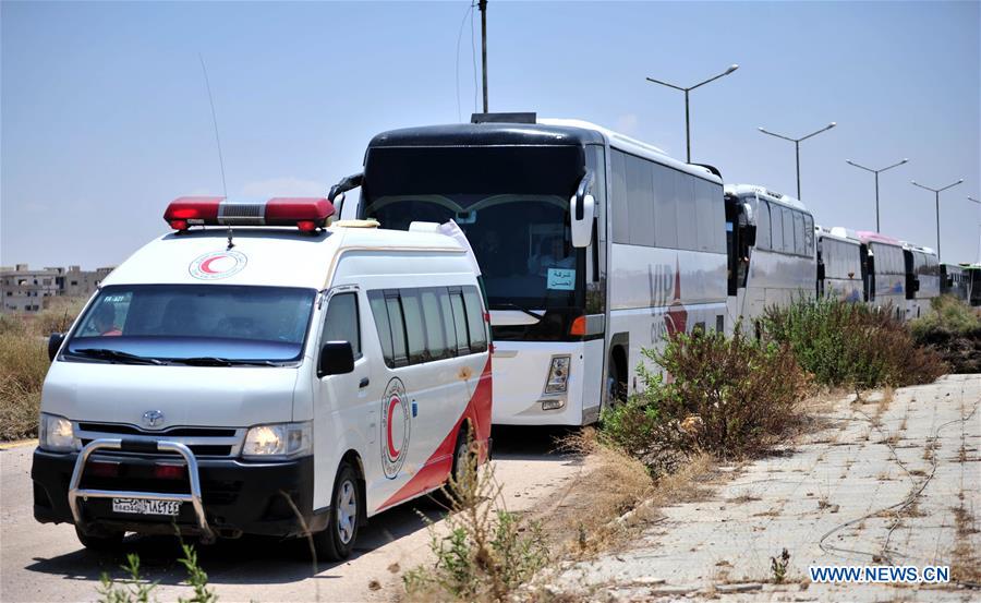 SYRIA-DARAA-REBEL-EVACUATION