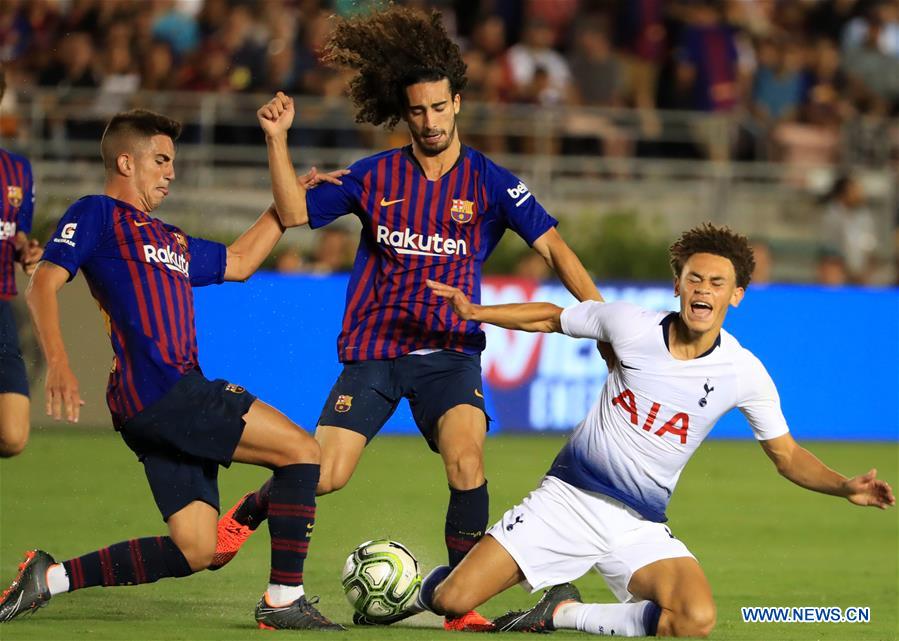 (SP)U.S.-PASADENA-SOCCER-INT'L CHAMPION CUP-BARCELONA VS HOTSPUR