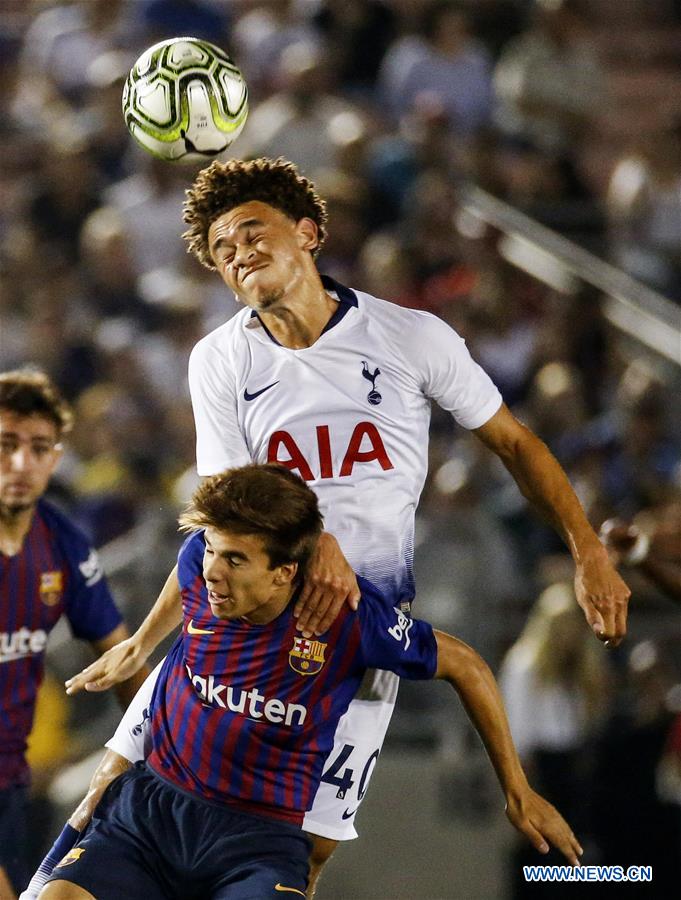 (SP)U.S.-PASADENA-SOCCER-INT'L CHAMPION CUP-BARCELONA VS HOTSPUR