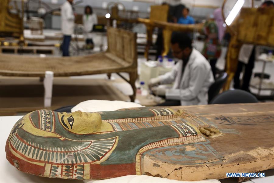 EGYPT-GIZA-GRAND EGYPTIAN MUSEUM-CONSERVATION CENTER