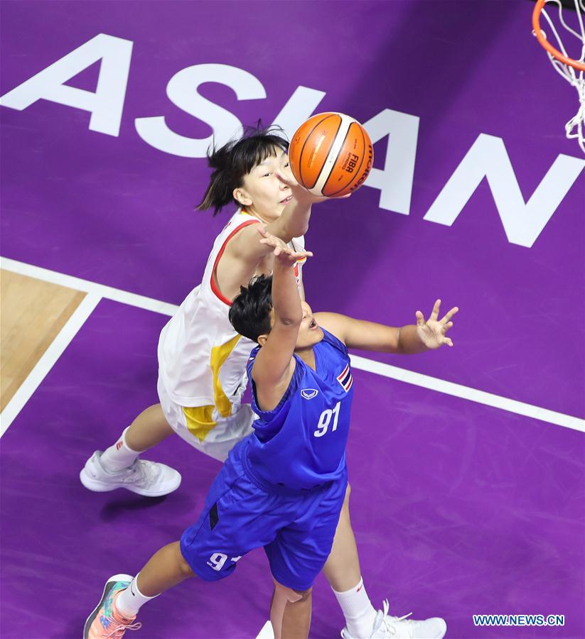 (SP)INDONESIA-JAKARTA-ASIAN GAMES-BASKETBALL-CHINA VS THAILAND