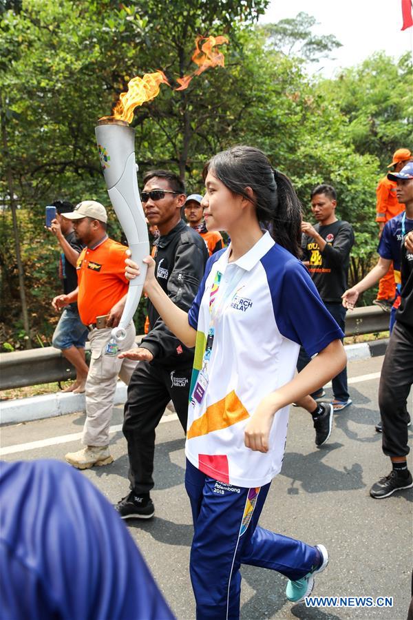 (SP)INDONESIA-JAKARTA-ASIAN GAMES-TORCH RELAY