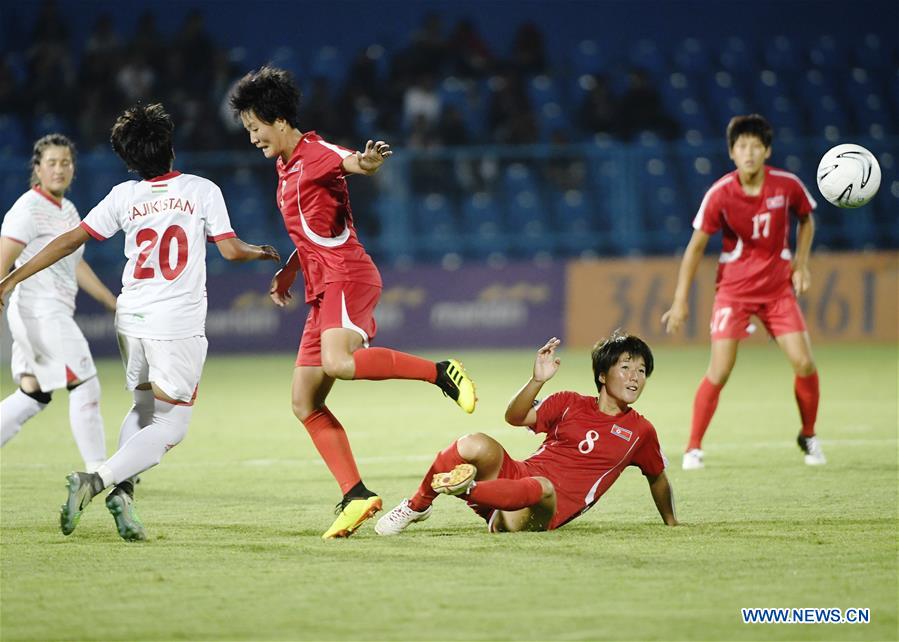 (SP)INDONESIA-PALEMBANG-ASIAN GAMES-WOMEN'S FOOTBALL-DPRK VS TAJIKISTAN