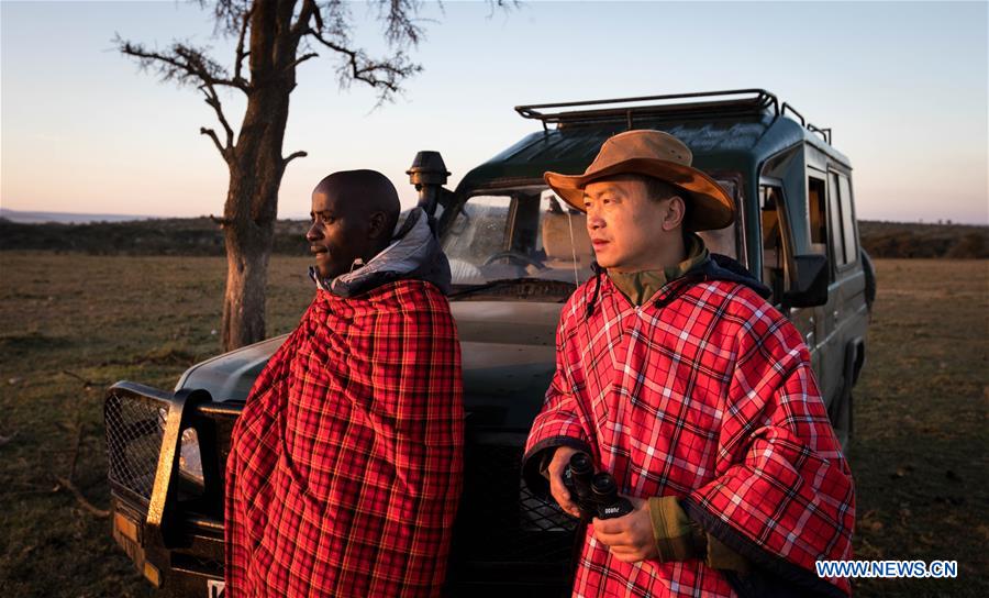 KENYA-MAASAI MARA-CHINESE WILDLIFE CONSERVATIONIST