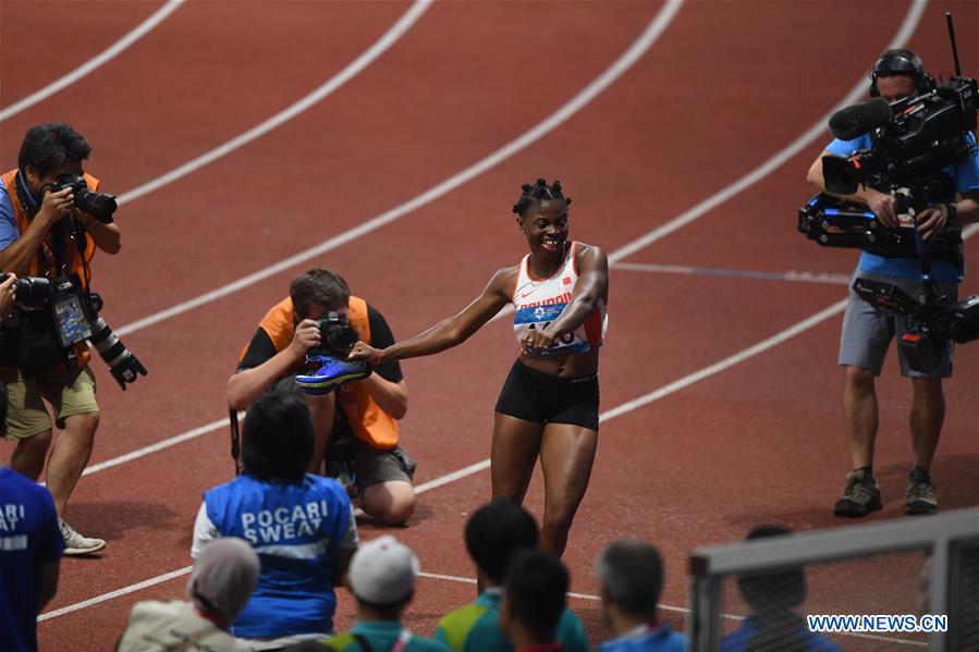 (SP)INDONESIA-JAKARTA-ASIAN GAMES-ATHLETICS-WOMEN'S 100M