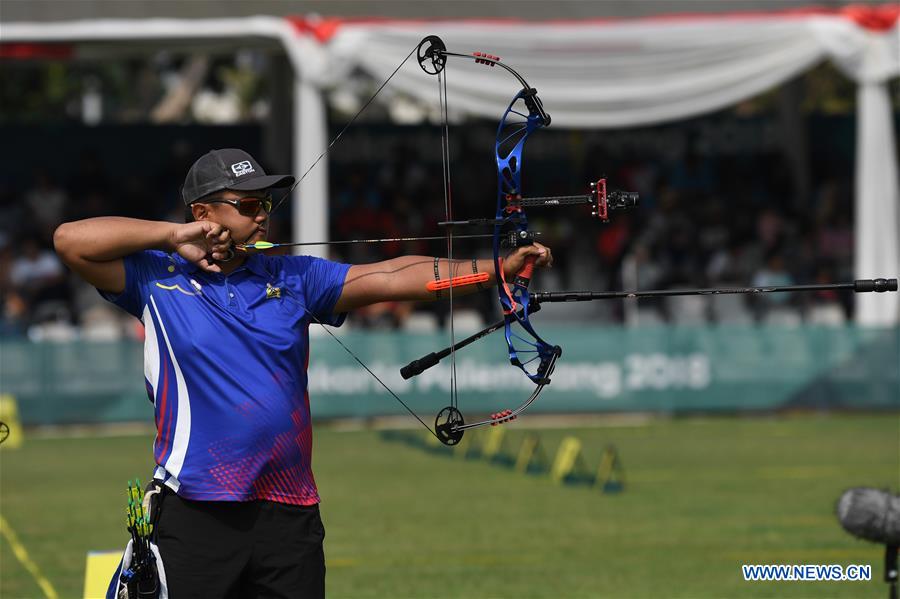 (SP)INDONESIA-JAKARTA-ASIAN GAMES-ARCHERY-COMPOUND MIXED TEAM