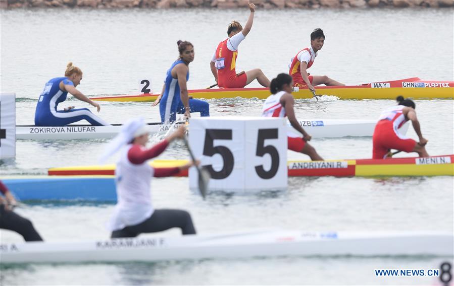 (SP)INDONESIA-PALEMBANG-ASIAN GAMES-WOMEN'S CANOE DOUBLE