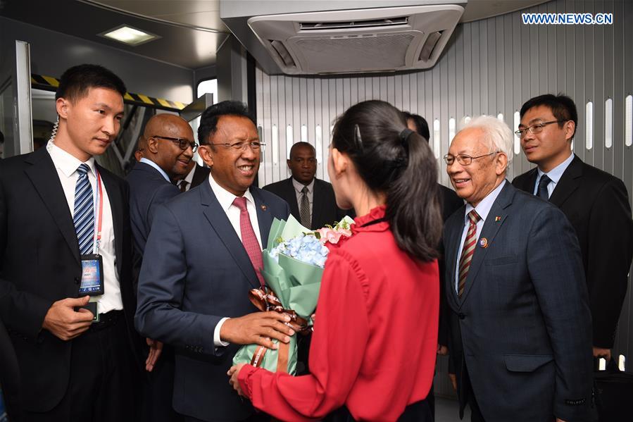 CHINA-BEIJING-MADAGASCAR-PRESIDENT-ARRIVAL (CN)