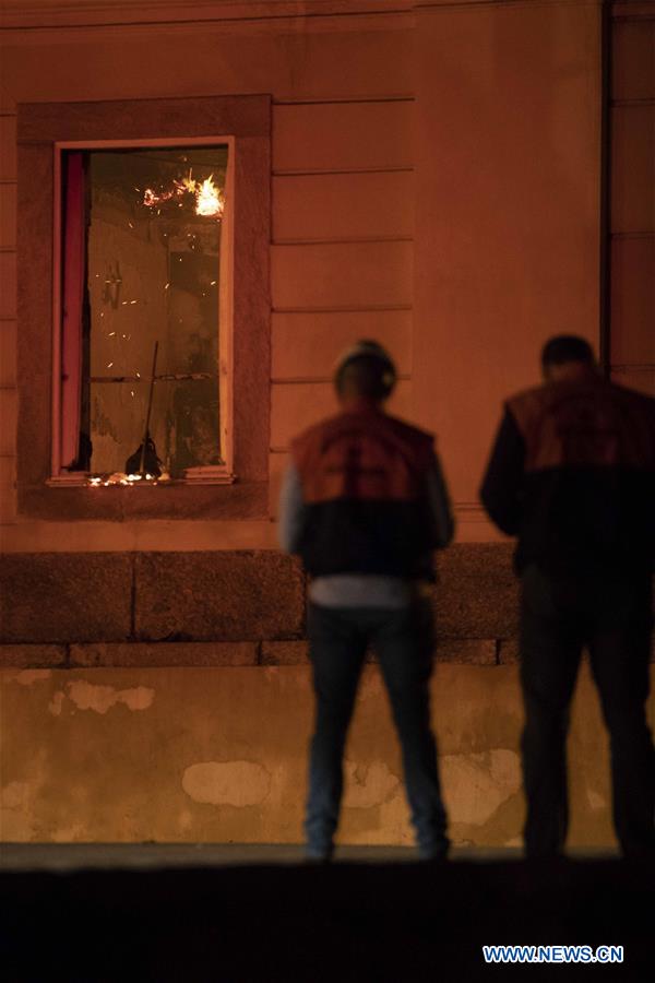 BRAZIL-RIO DE JANEIRO-MUSEUM-FIRE