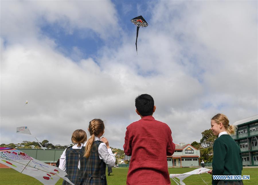 NEW ZEALAND-WELLINGTON-CHINESE CULTURE-KITE MAKING