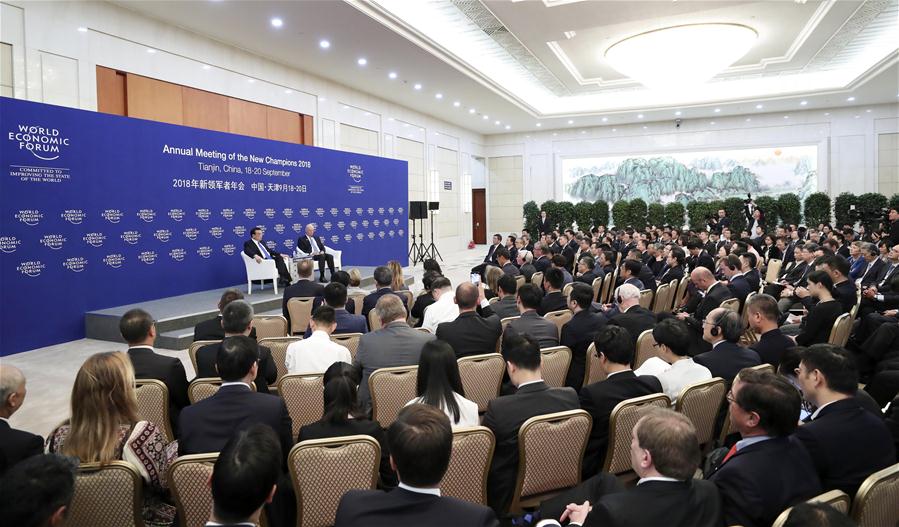 CHINA-TIANJIN-LI KEQIANG-WEF-SUMMER DAVOS-DIALOGUE (CN)