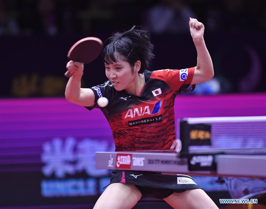 (SP)CHINA-CHENGDU-TABLE TENNIS-ITTF WOMEN'S WORLD CUP-QUARTERFINALS (CN)