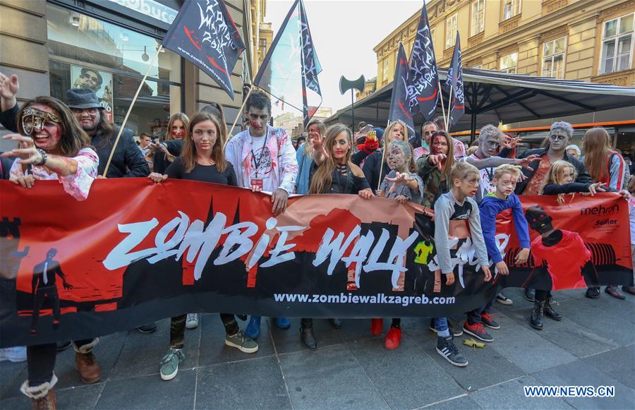 CROATIA-ZAGREB-ZOMBIE WALK