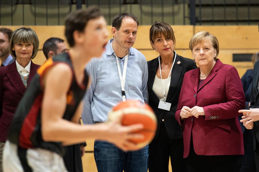 GERMANY-CHEMNITZ-CHANCELLOR-ANGELA MERKEL-VISIT