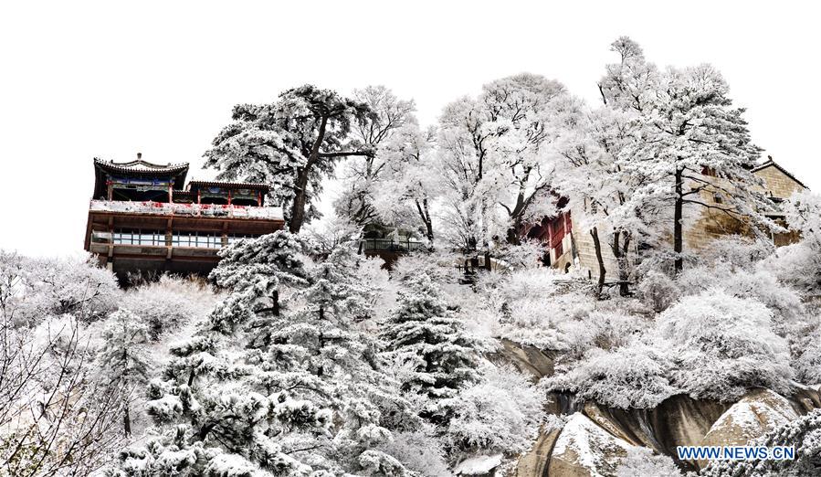 CHINA-SHAANXI-MOUNT HUASHAN-SNOW SCENERY (CN)