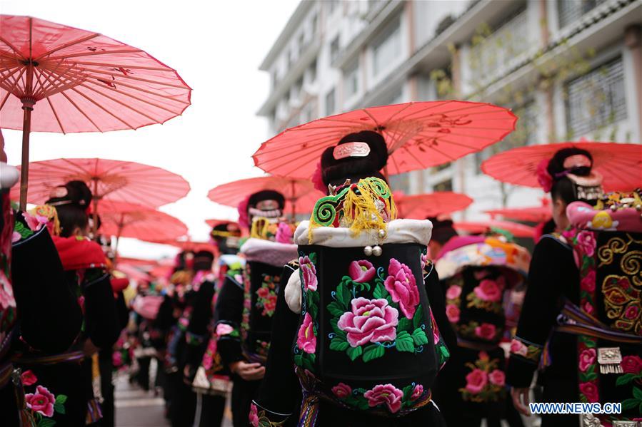 #CHINA-GUIZHOU-MIAO ETHNIC GROUP-NEW YEAR-CELEBRATION (CN) 