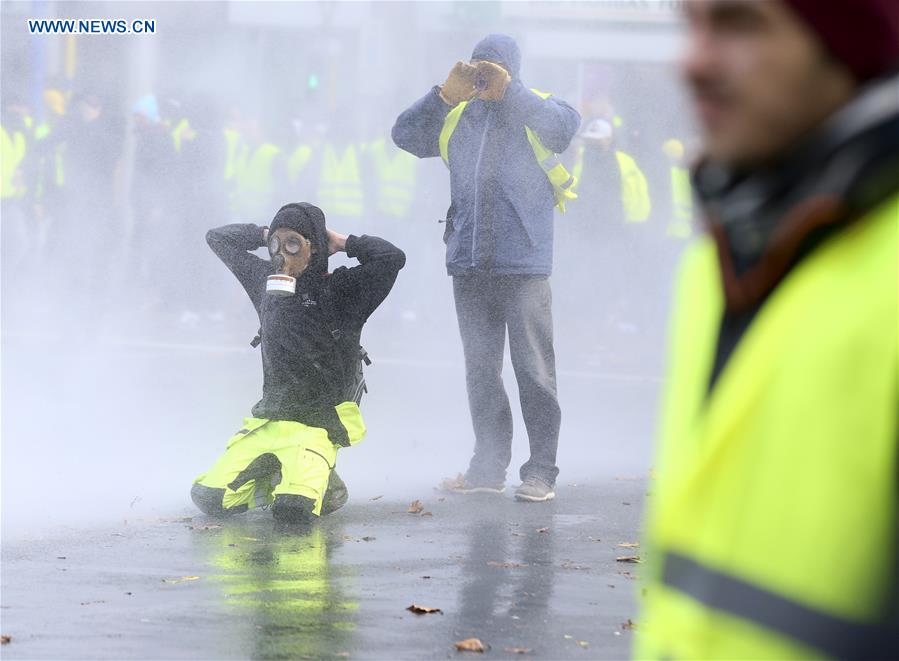 BELGIUM-BRUSSELS-YELLOW VEST-PROTEST